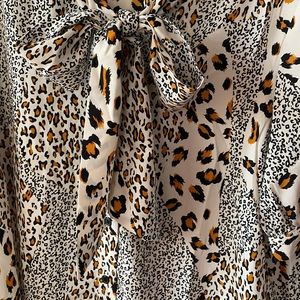 Animal print blouse size Medium